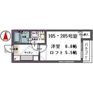 ヴァンベール宮町【1階】の間取り