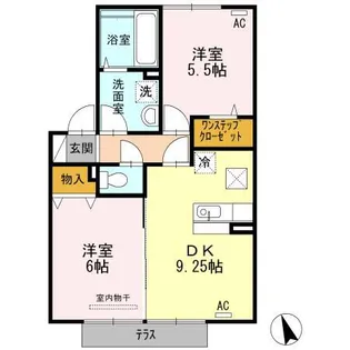 ホワイトクローバー【2階】の間取り