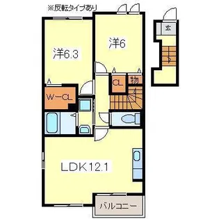 ラ・コリーナY【2階】の間取り
