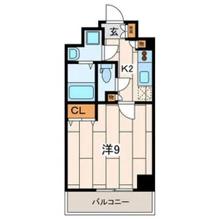 La Bella Vita 横浜大通り公園【2階】の間取り