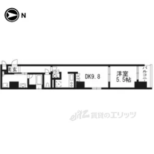 リーガル京都烏丸東【3階】の間取り
