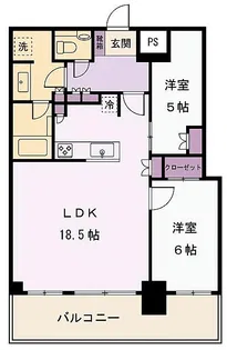 パークシテイ中野ザタワー エアーズ【21階】の間取り