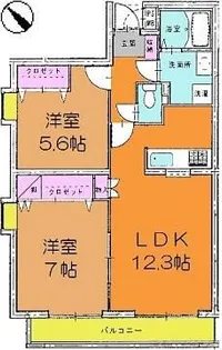 グランドハイツ妙典【4階】の間取り