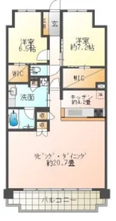 ローレルコート姫路大手前通り【8階】の間取り