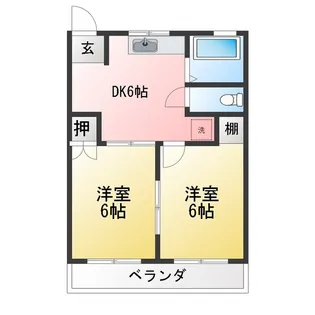 アドバンス小林【1階】の間取り