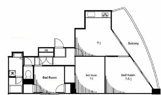 ル・ソレイユ【7階】の間取り