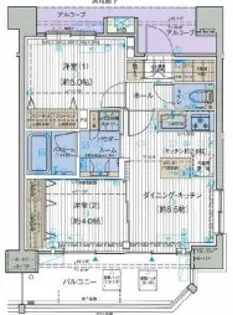 オーキッドレジデンス森下【8階】の間取り