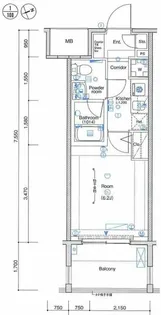 シーフォレシティ芝浦【6階】の間取り
