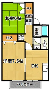 ベルフォーレ稲荷前ABC【2階】の間取り