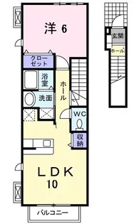 スリール ダンジュ II【2階】の間取り