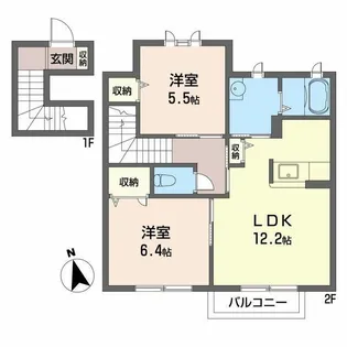 グランメールIII【2階】の間取り