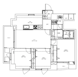 ミリアレジデンス上野松が谷【2階】の間取り