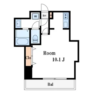 エステラスワン【4階】の間取り