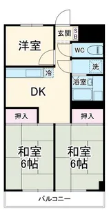秀和谷津遊園レジデンス【6階】の間取り