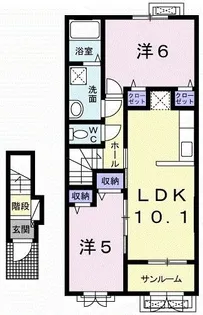 パルティール【2階】の間取り