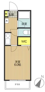 T-net 清水コーポII【1階】の間取り
