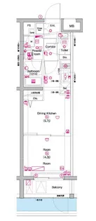 PREMIUM CUBE 中野富士見町【1階】の間取り