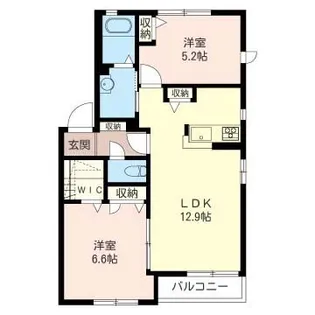 シャルムみのり A【2階】の間取り