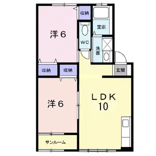 ガーデンヒルズ【1階】の間取り