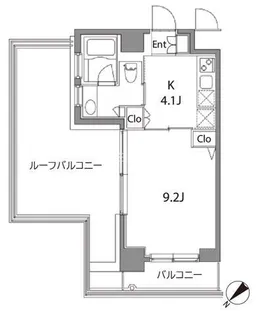 カスタリア中目黒【4階】の間取り