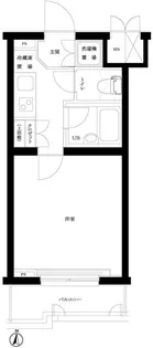 ルーブル中野富士見町弐番館【2階】の間取り