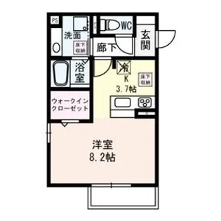 シャルマントリシティIII【1階】の間取り