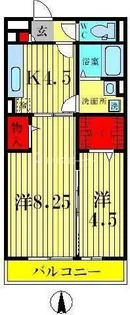 プランドール幸房 弐番館【2階】の間取り