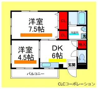 菊一マンション【3階】の間取り
