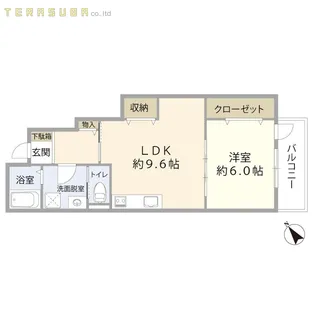 RUI城南II【1階】の間取り