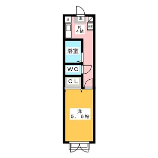 ロイヤルハイツ【2階】の間取り