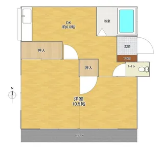 ひかり荘【2階】の間取り