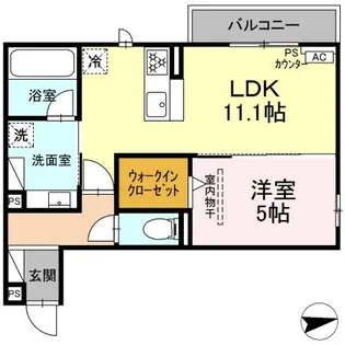 エクレール【2階】の間取り