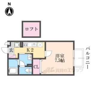 アディック東花園【2階】の間取り