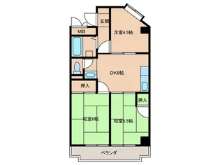 シロハイヌ湯里【1階】の間取り