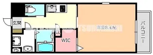 フォレストグレイス深江橋II【5階】の間取り