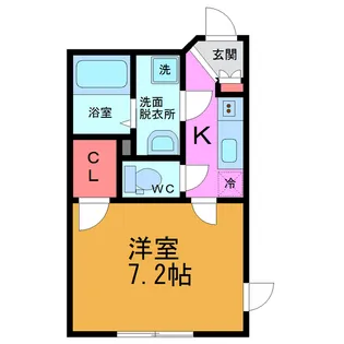 ベリエ綾瀬【2階】の間取り