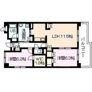 チェリー・アベニュー【1階】の間取り