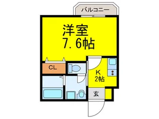ボーディングハウスIII【3階】の間取り