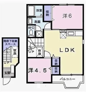 エルフランド【2階】の間取り