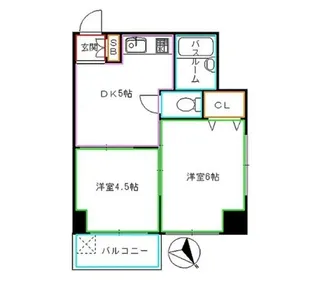 花崎ビル【4階】の間取り