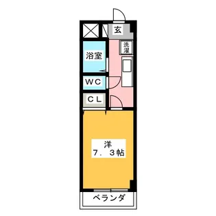 グランデージ縫殿【1階】の間取り