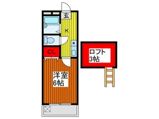 ハイネス喜沢【2階】の間取り