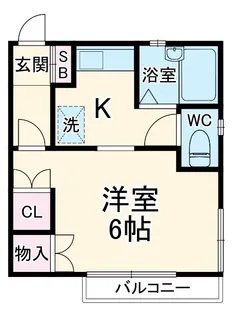 YSハイツ【1階】の間取り
