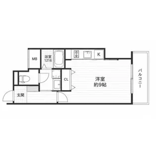 W.O.B.HANATEN【3階】の間取り
