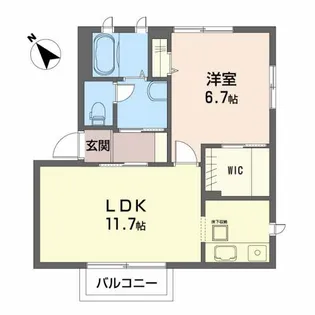 パステルコート葉山【1階】の間取り