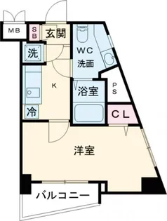 マイナビSTAY三軒茶屋WEST【8階】の間取り
