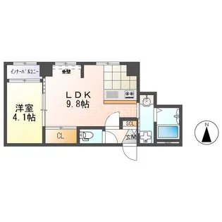 RENO BELLEZZA MOTOMACHI【2階】の間取り