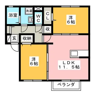 パルテンツァ【1階】の間取り