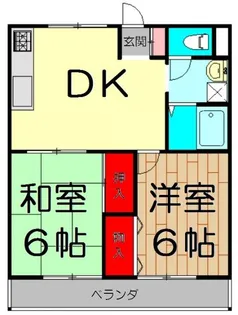 グランデージ第2武里【4階】の間取り