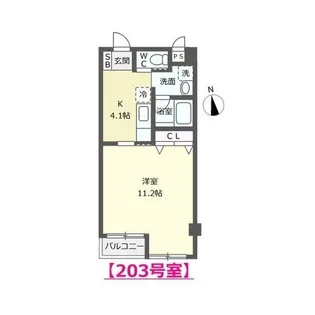ミントA【2階】の間取り